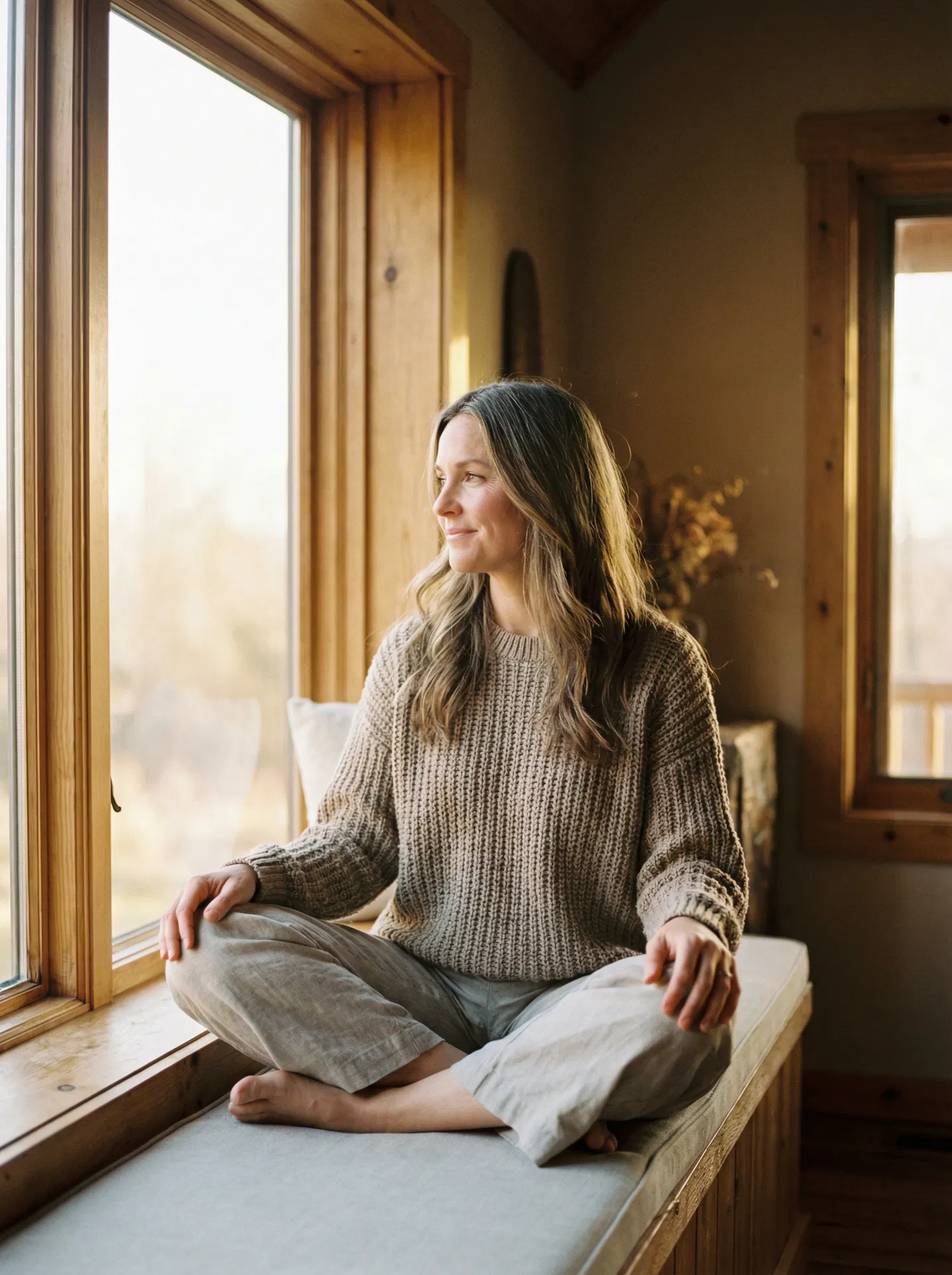 Woman in reflective moment