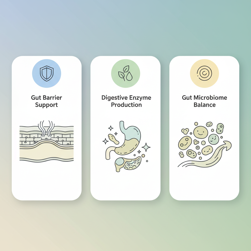 Key benefits of Beyond Joints: How Collagen Peptides Support Gut Health and Digestion illustrated