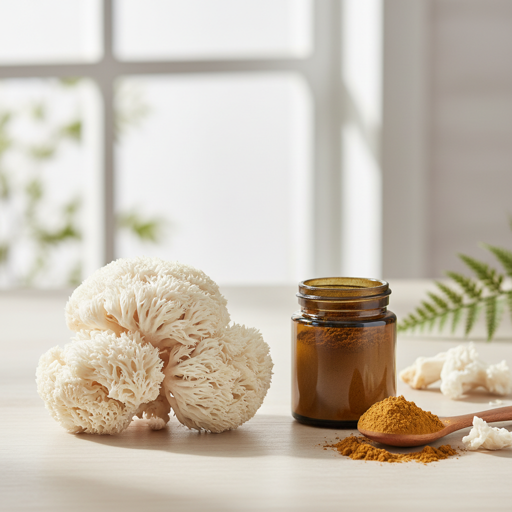 Lion's Mane for Peak Performance: A Guide for Athletes and Active Individuals supplement ingredient in natural form