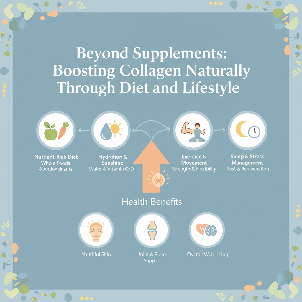 Key benefits of Beyond Supplements: Boosting Collagen Naturally Through Diet and Lifestyle illustrated