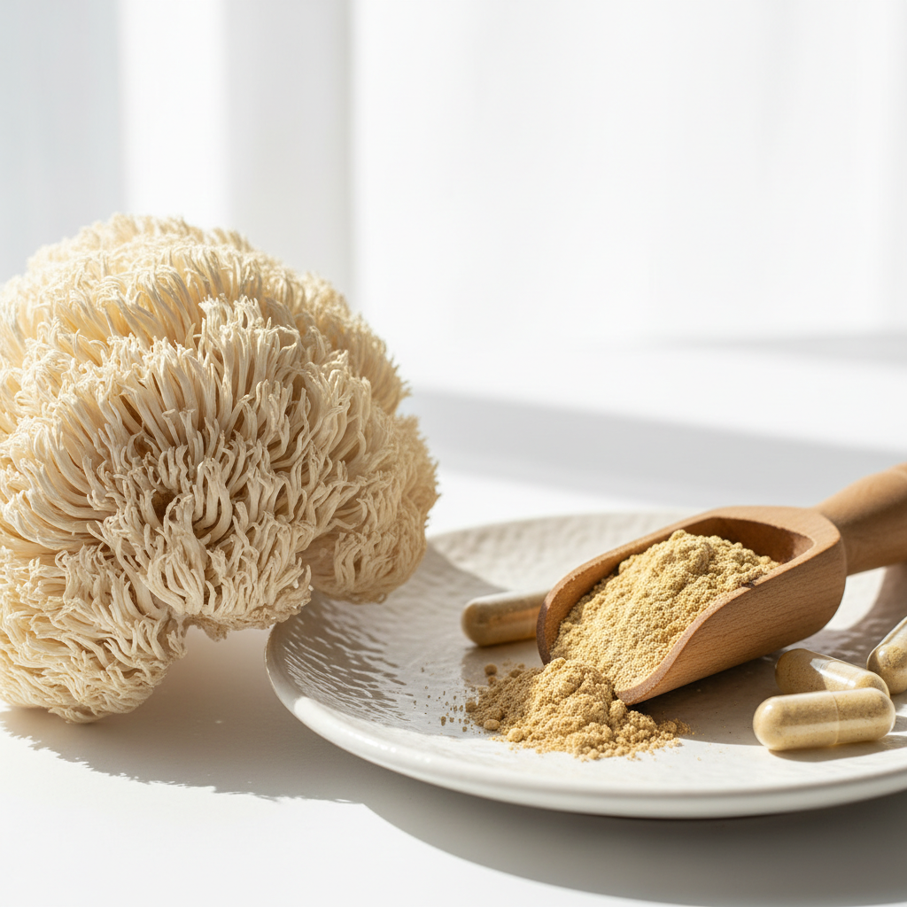 Lion's Mane for the Golden Years: Supporting Brain Health Over 50 supplement ingredient in natural form