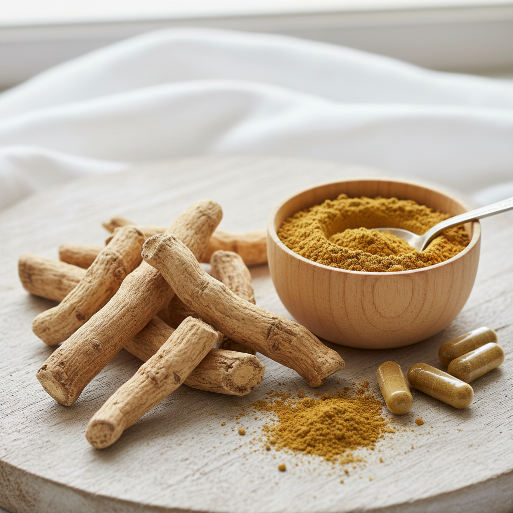 Ashwagandha for Women: Hormonal Balance, Stress Relief, and Well-being supplement ingredient in natural form