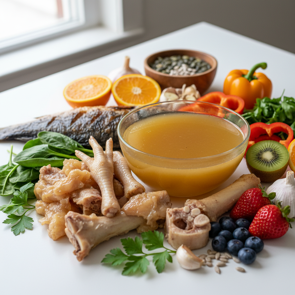 Natural ingredients rich in Everything You Need to Know About Collagen Peptides: Your FAQ Answered