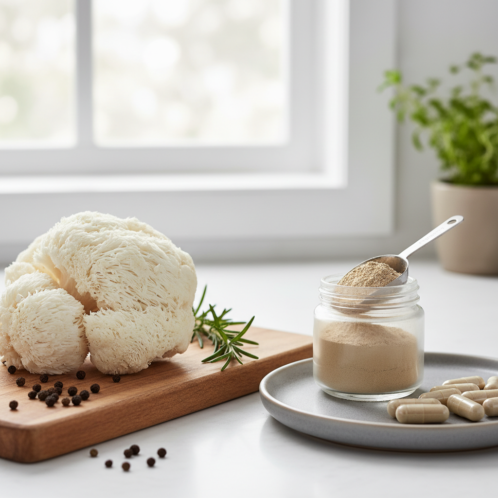 Food vs. Supplement: Getting Lion's Mane Mushroom from Your Diet supplement ingredient in natural form