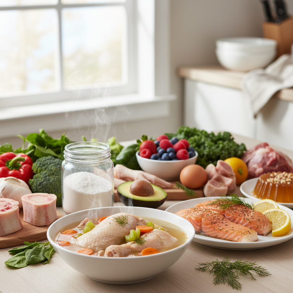Natural ingredients rich in Cooking with Collagen: Delicious Ways to Incorporate Peptides into Your Diet