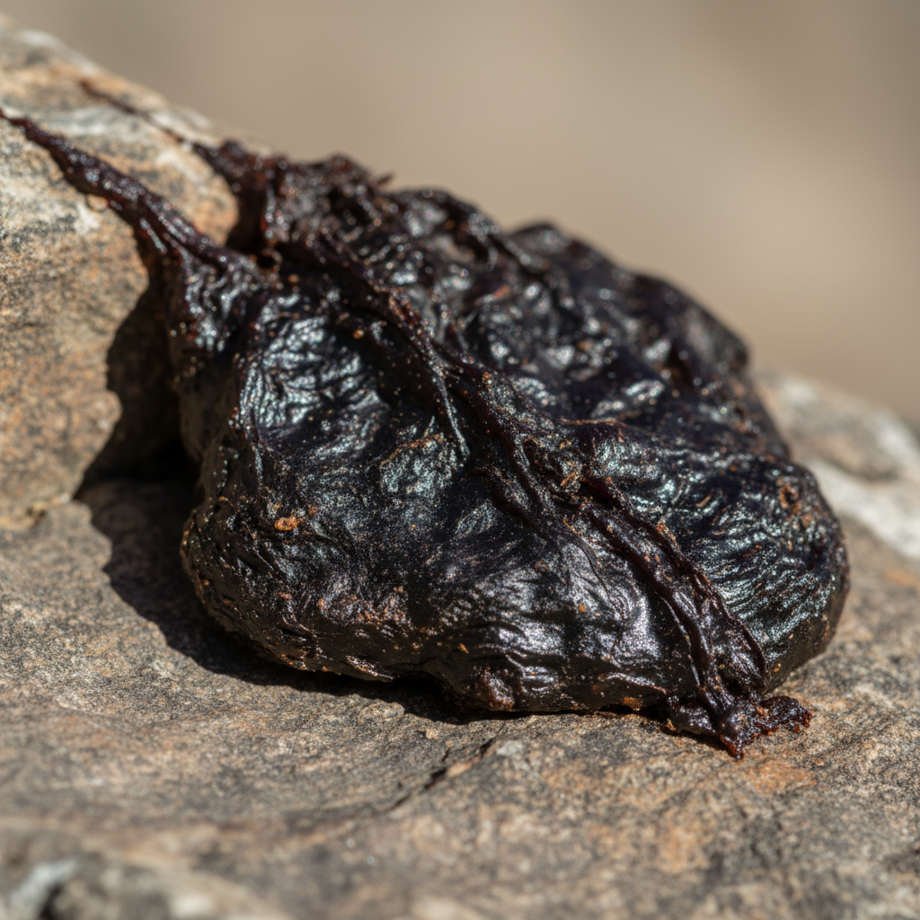 Raw shilajit in its natural form