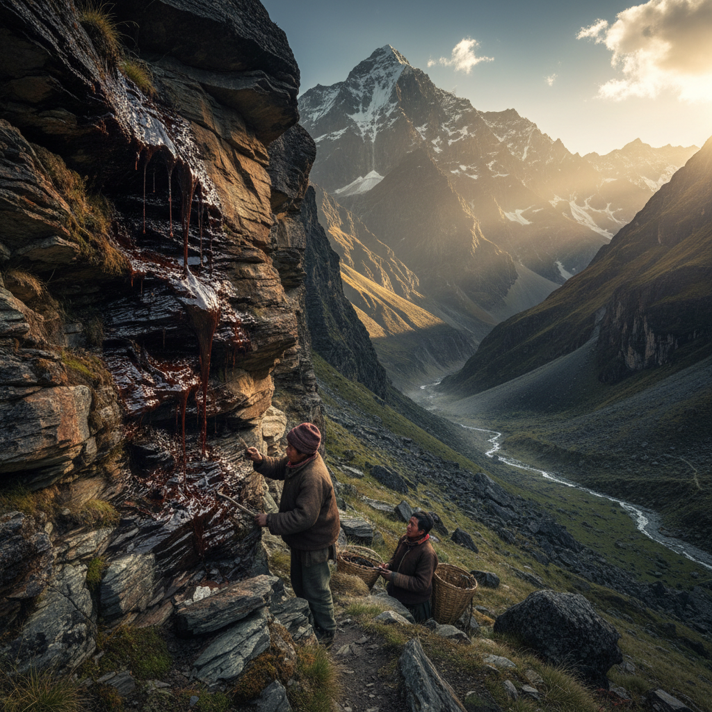 Natural environment where shilajit is sourced