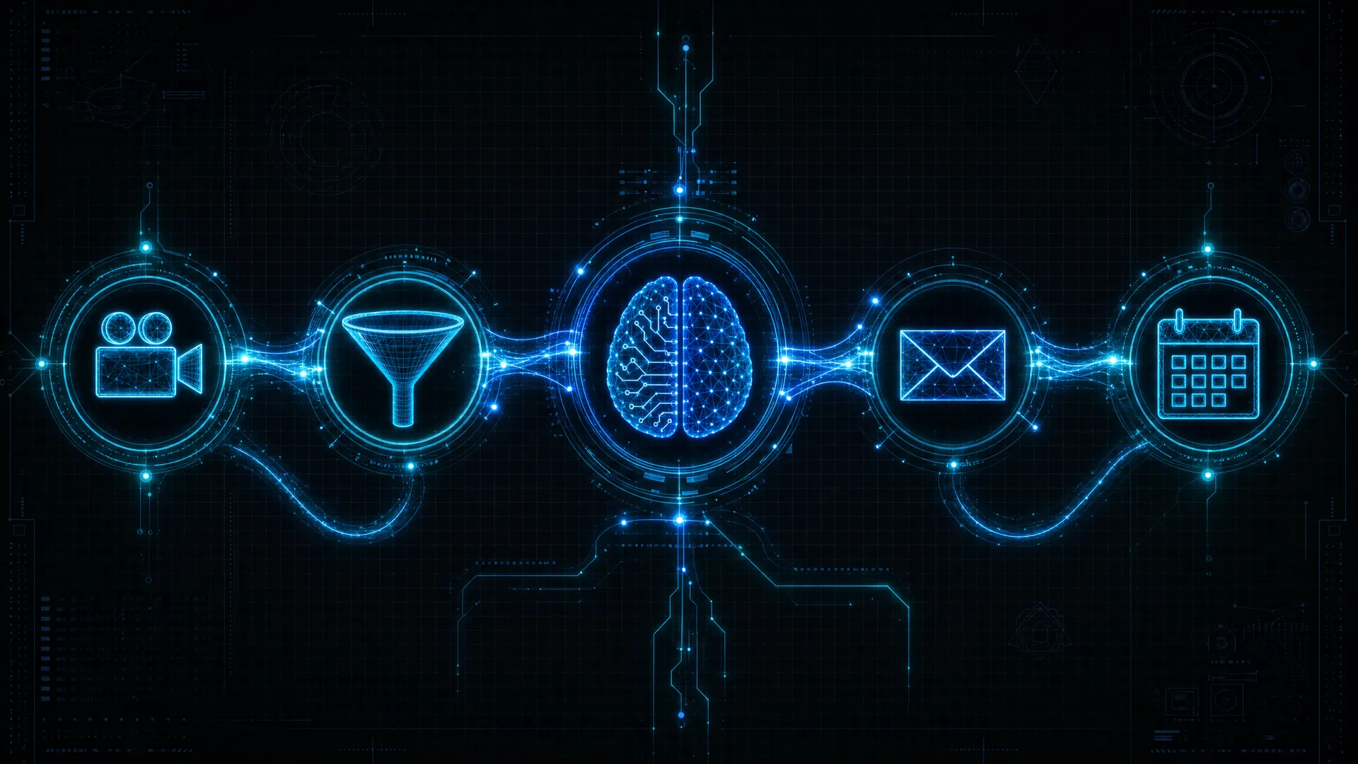 AI automation blueprint showing the connected system