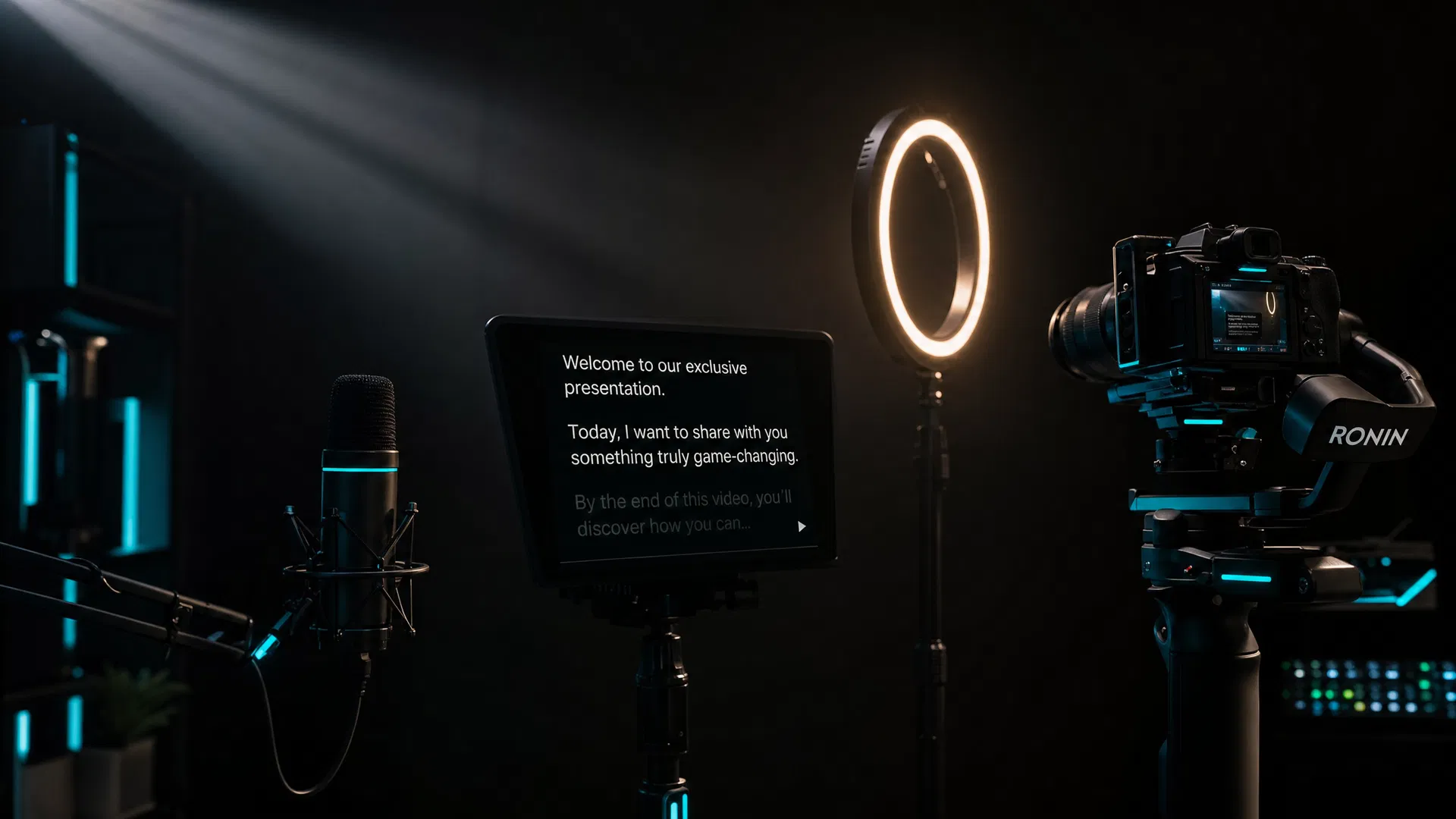 Professional VSL production setup