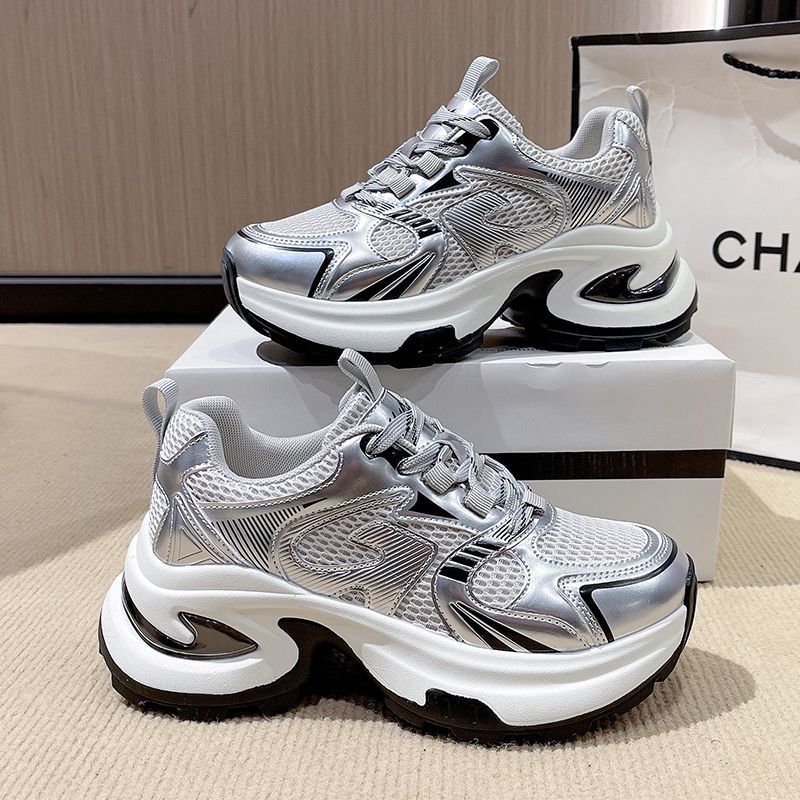 Chunky Platform Mesh Sneakers for Women