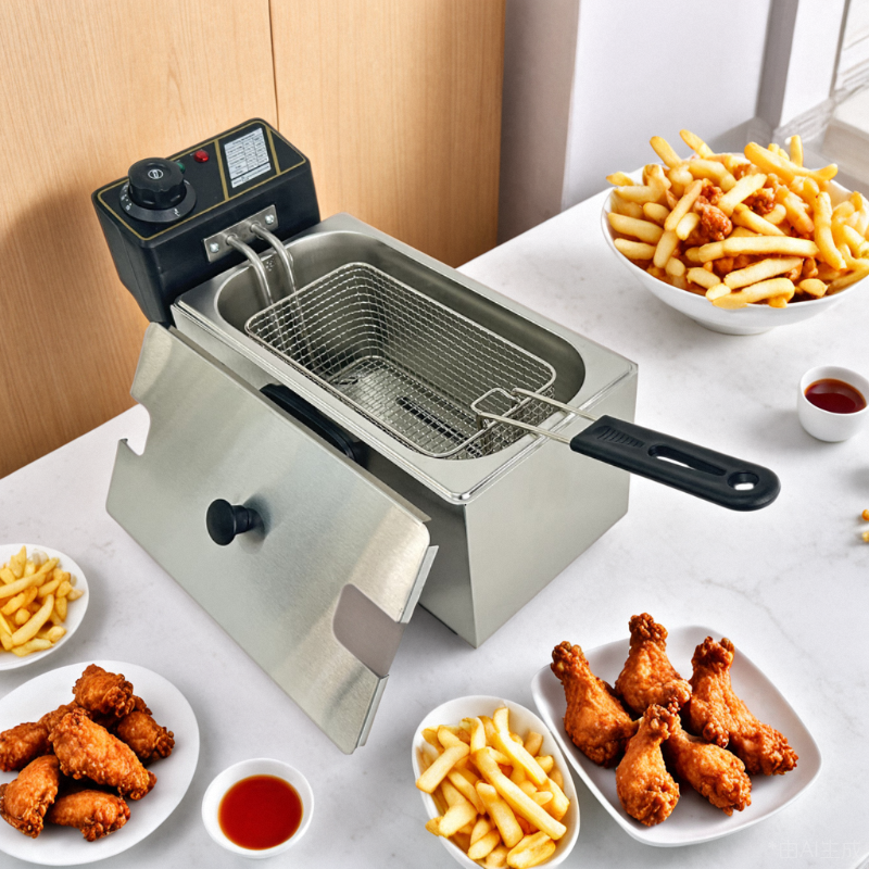 Commercial Stainless Steel Electric Deep Fryer with Temperature Control