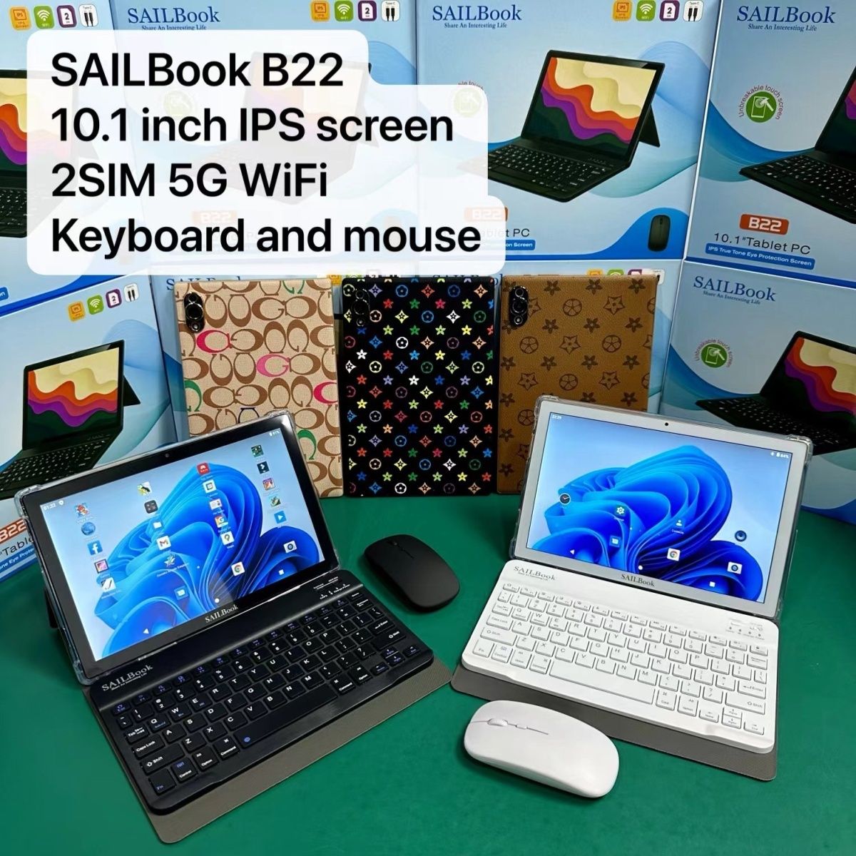 SAILBook B22 10.1 inch IPS Tablet PC with Keyboard and Mouse