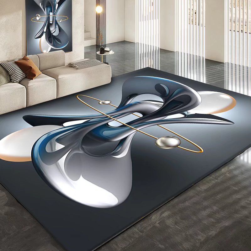 Modern Abstract 3D Geometric Area Rug
