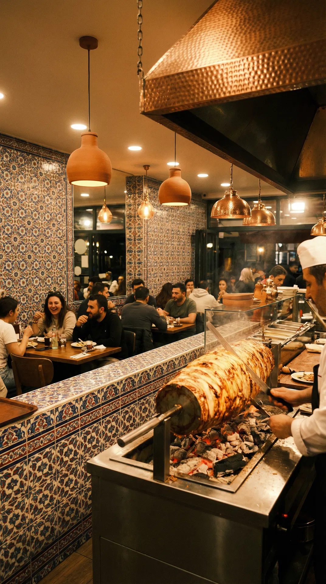 Unser Restaurant nach dem Umbau! Authentisches türkisches Ambiente mit handgemachten Iznik-Fliesen 🕌