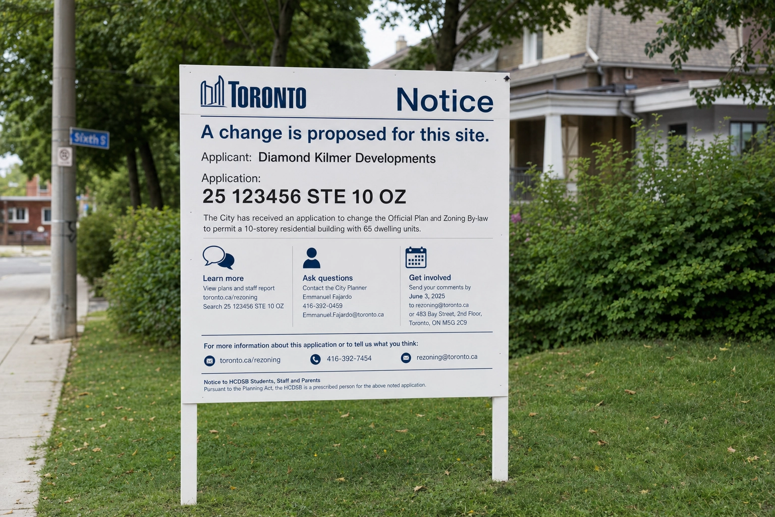Rezoning Sign