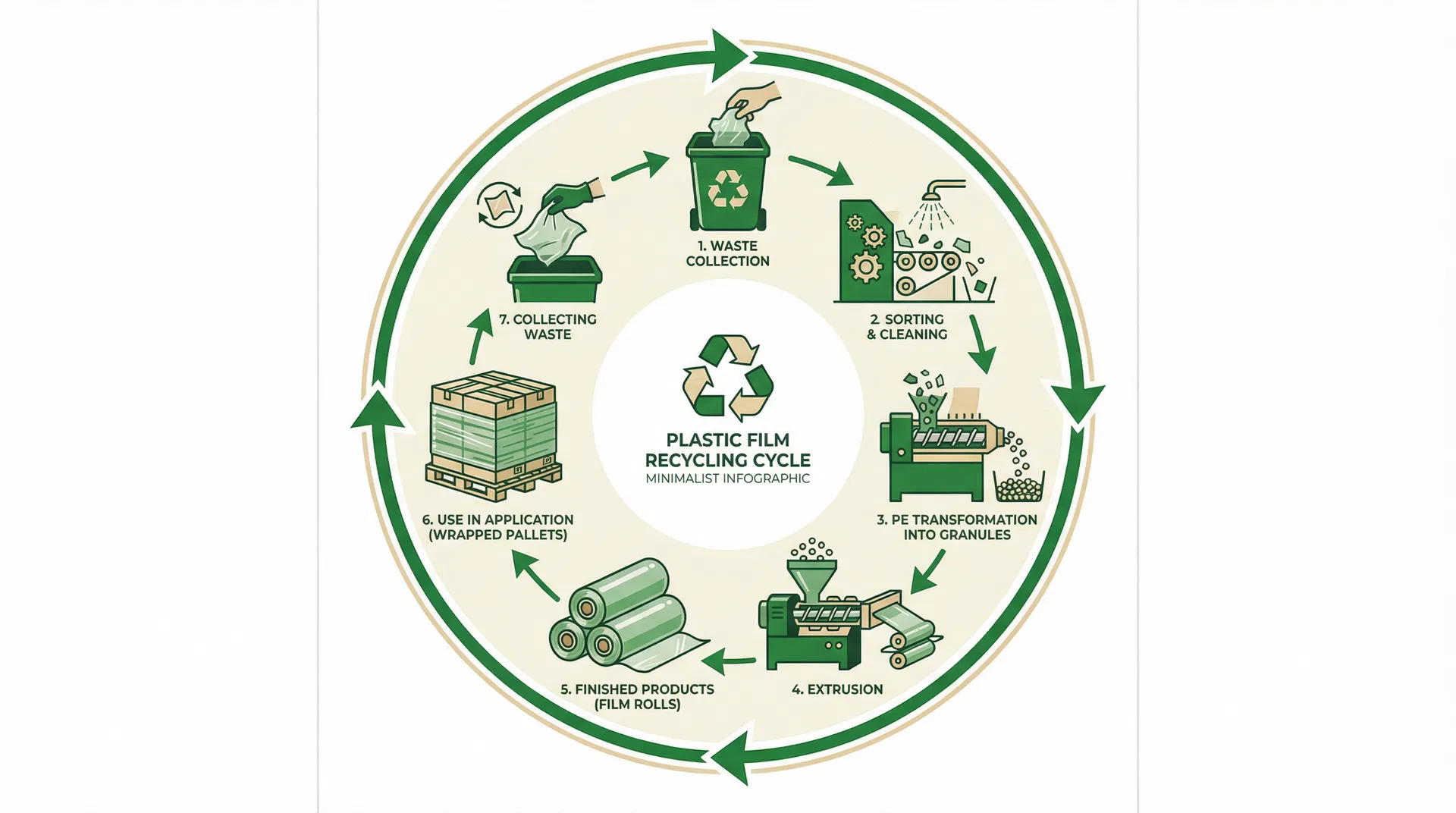 Cykl recyklingu folii TrioLoop