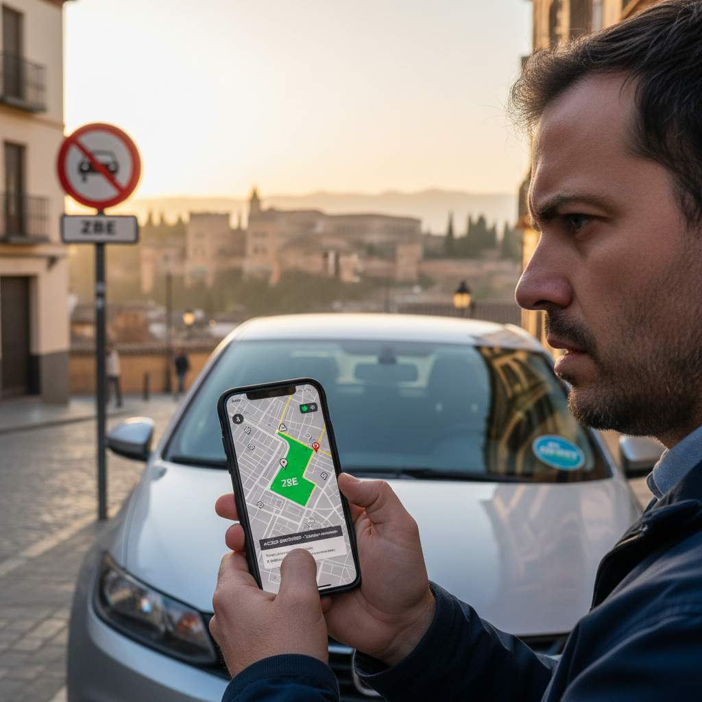 ZBE Granada: 200€ de Multa en 2025 — Verifica tu Matrícula Online y Evítala