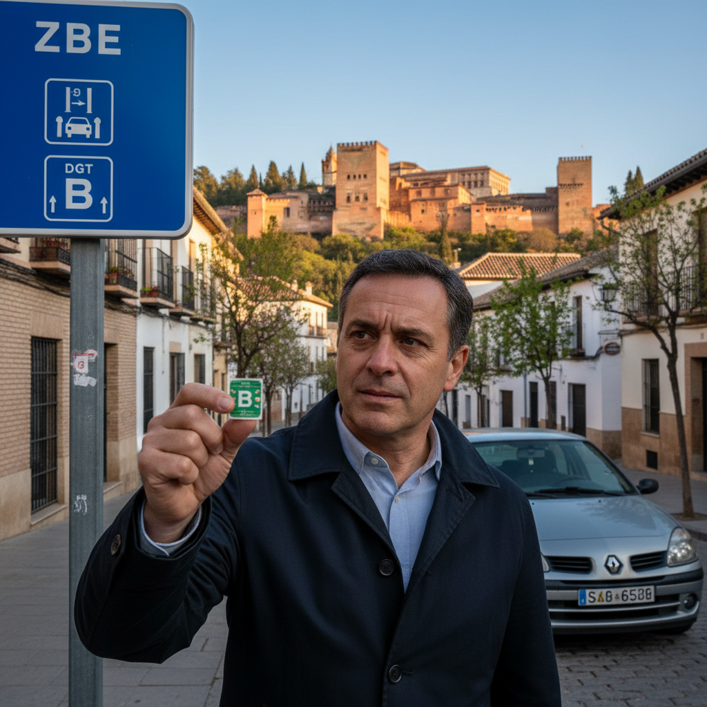 ZBE Granada: 200€ de Multa en 2025 – Pide Tu Etiqueta DGT y Evítala