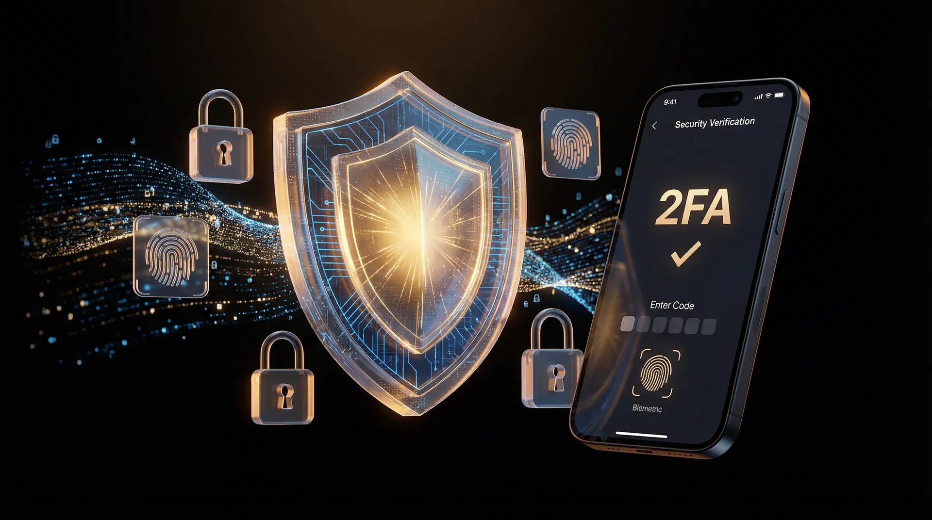 Abstract security graphic
