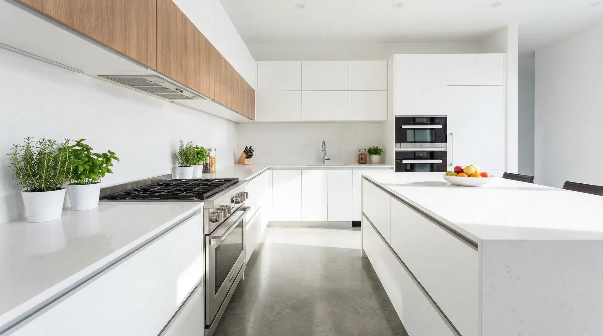 Kitchen after cleaning