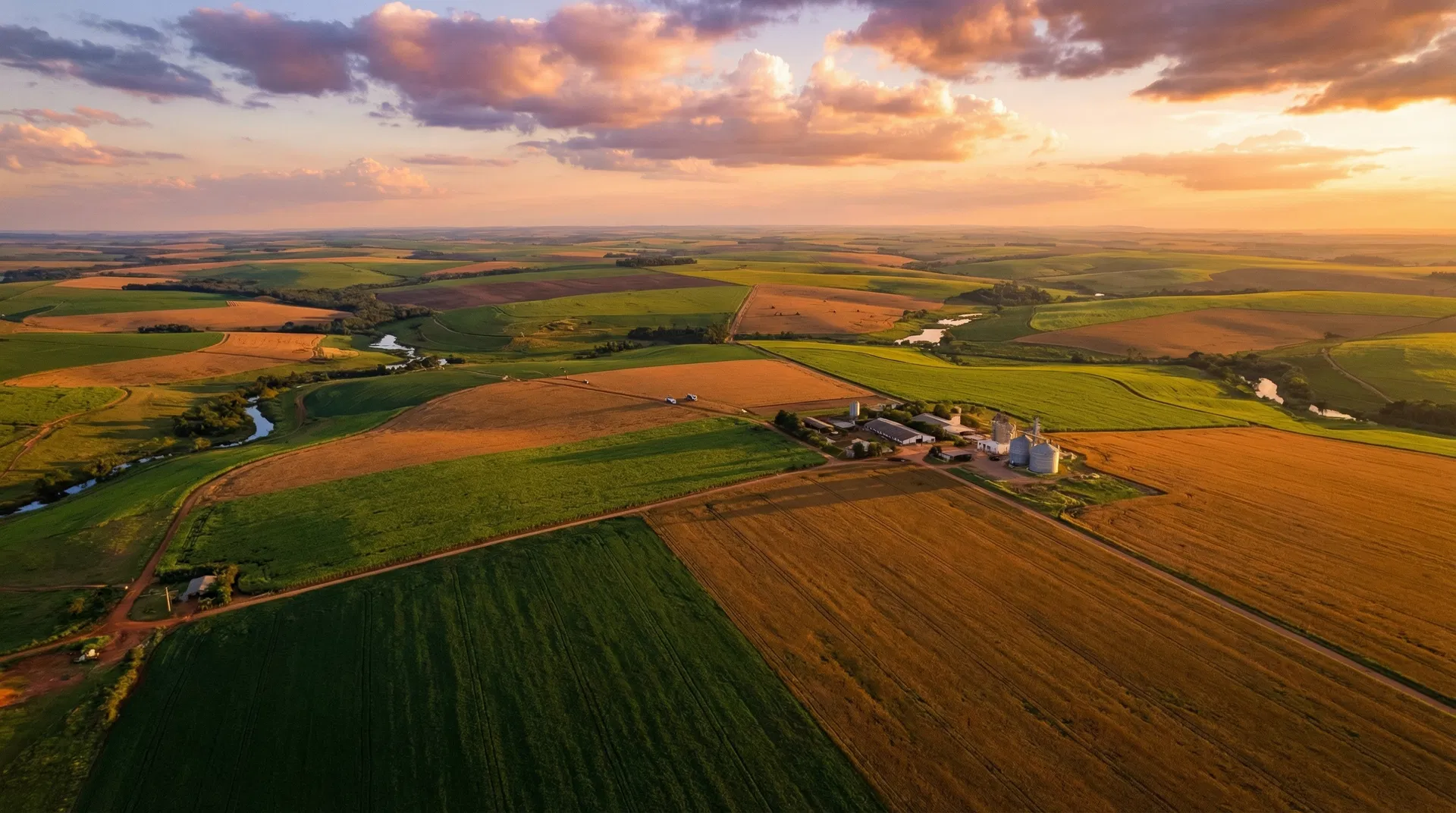 Lavoura brasileira ao entardecer — TAG Advogados Agronegócio