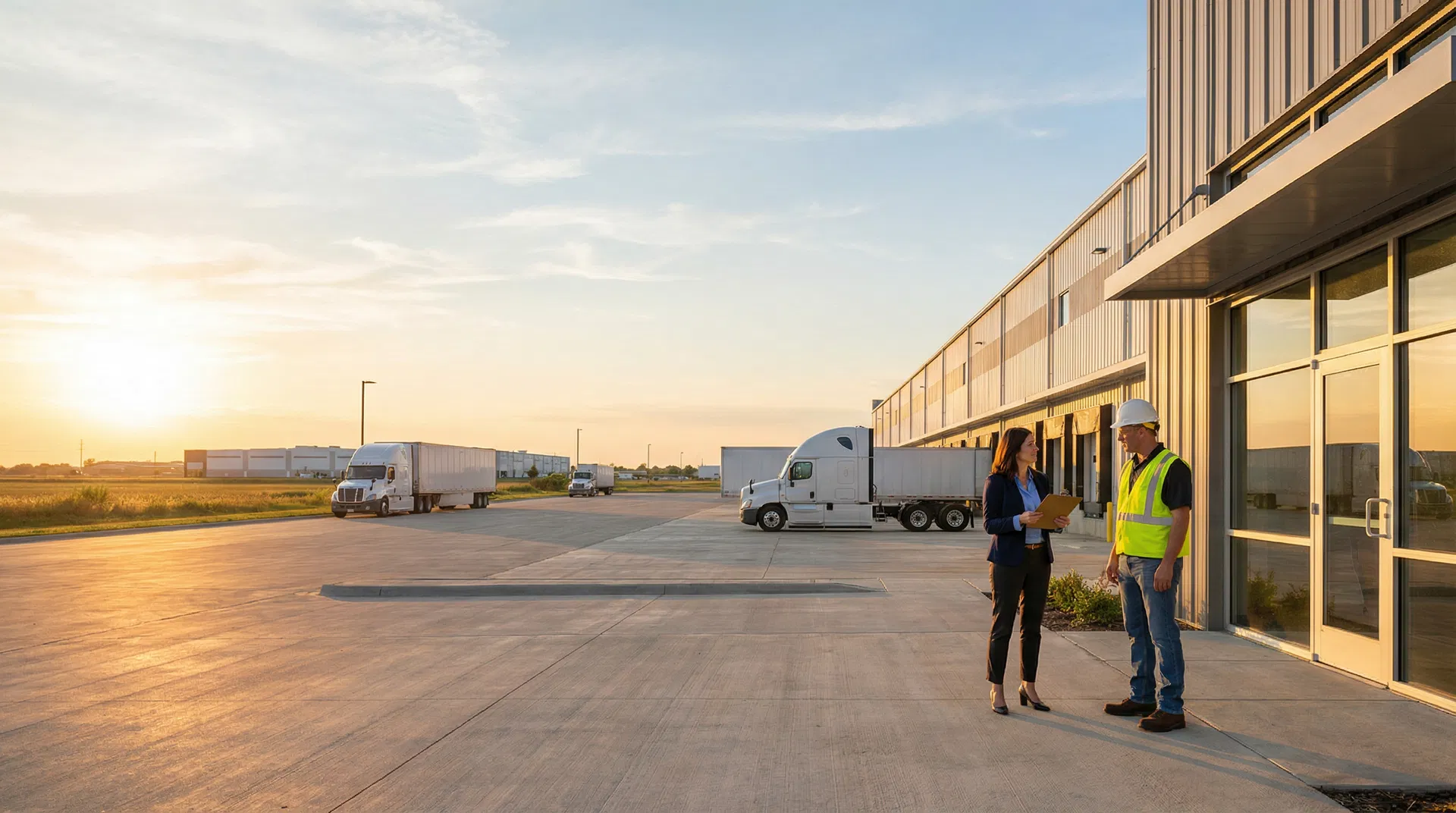 Light industrial recruiter and worker at a south suburban Chicago warehouse near Homewood IL