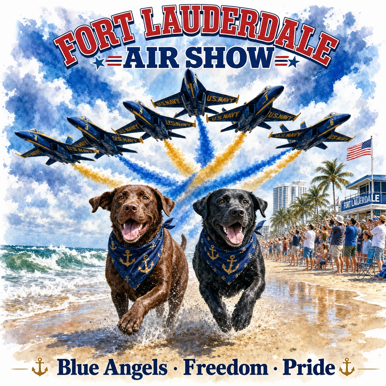 Fort Lauderdale Air Show - Beach Flyover Tee