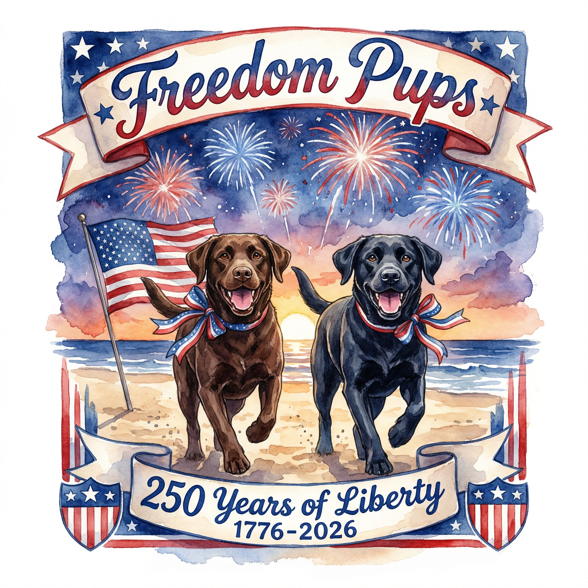Freedom Pups 250 Tee