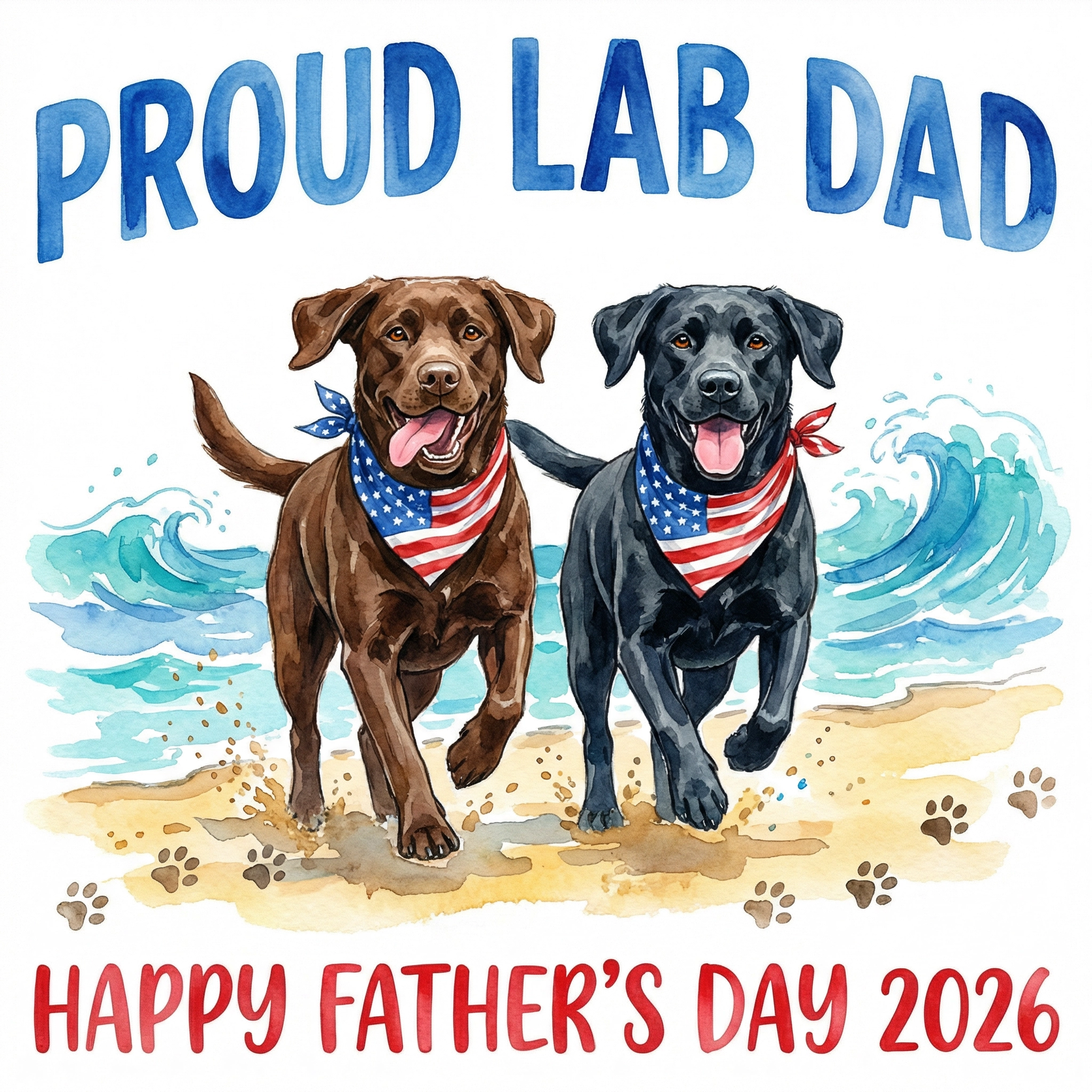 Proud Lab Dad Tee