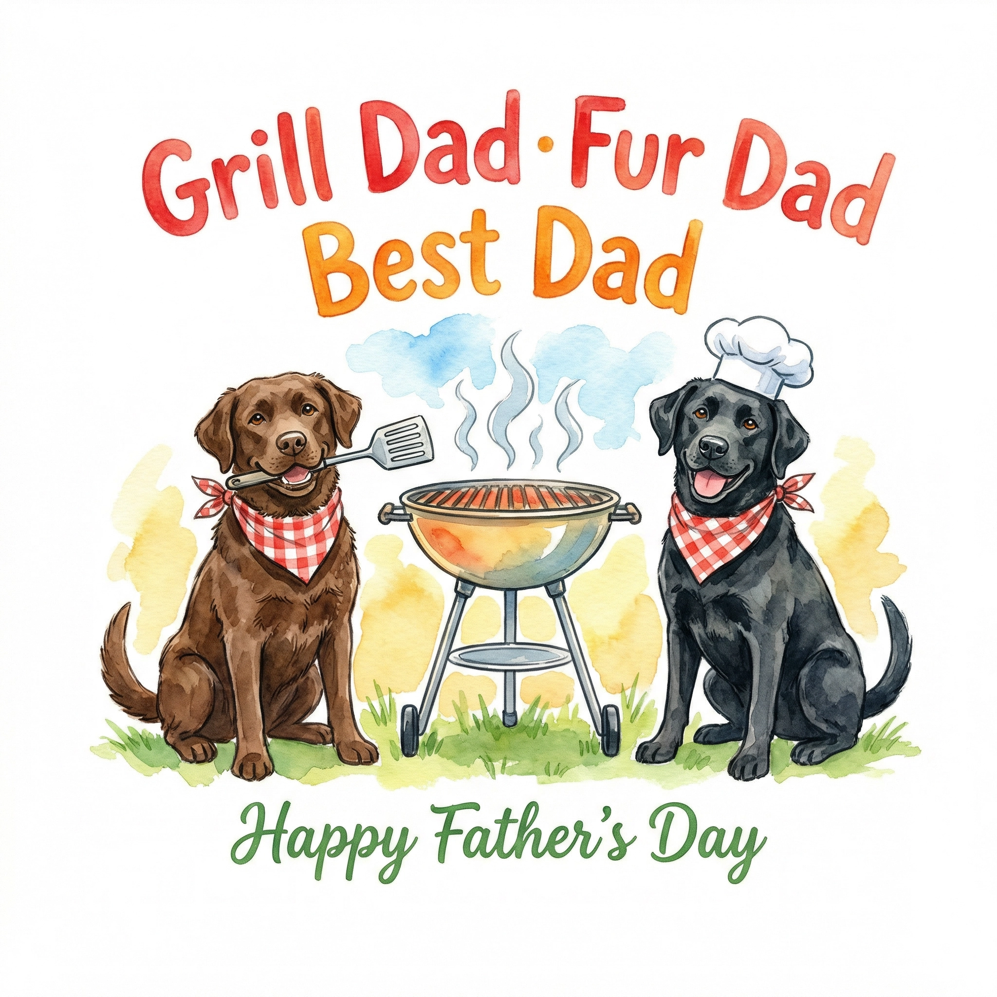 Grill Dad Fur Dad Best Dad Tee