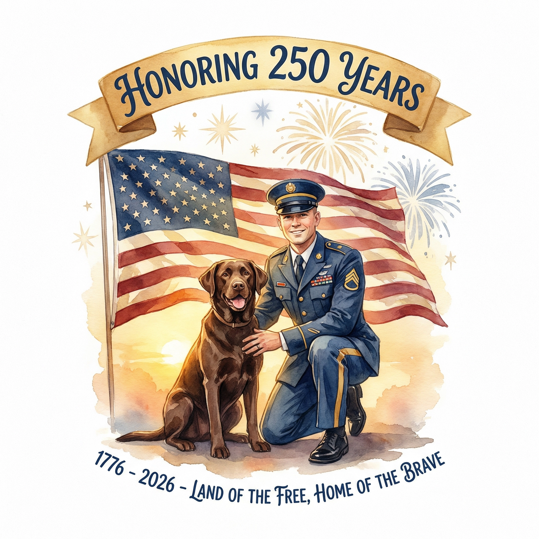 Honoring 250 Years - Lab & Soldier Tee