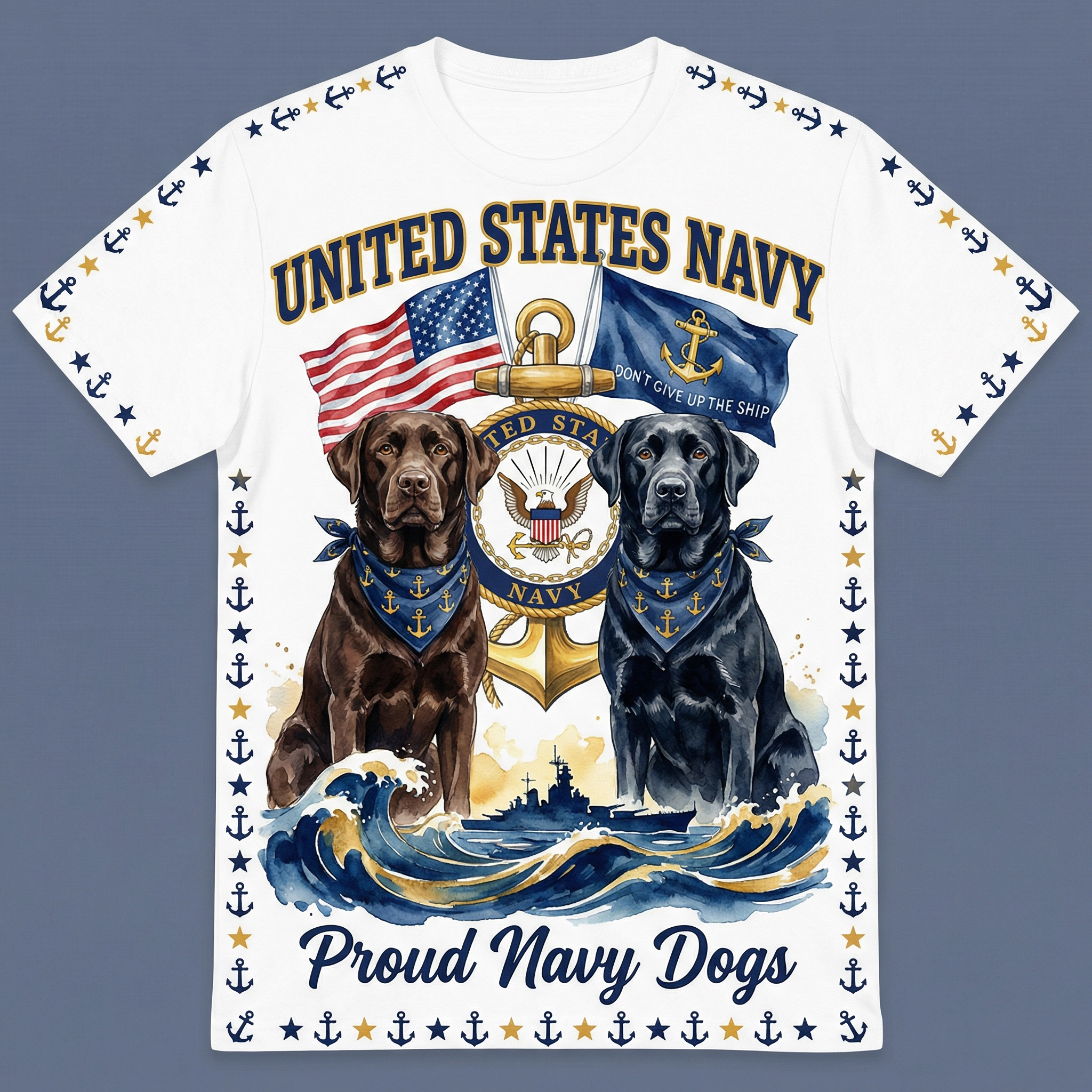 Proud Navy Dogs Tee