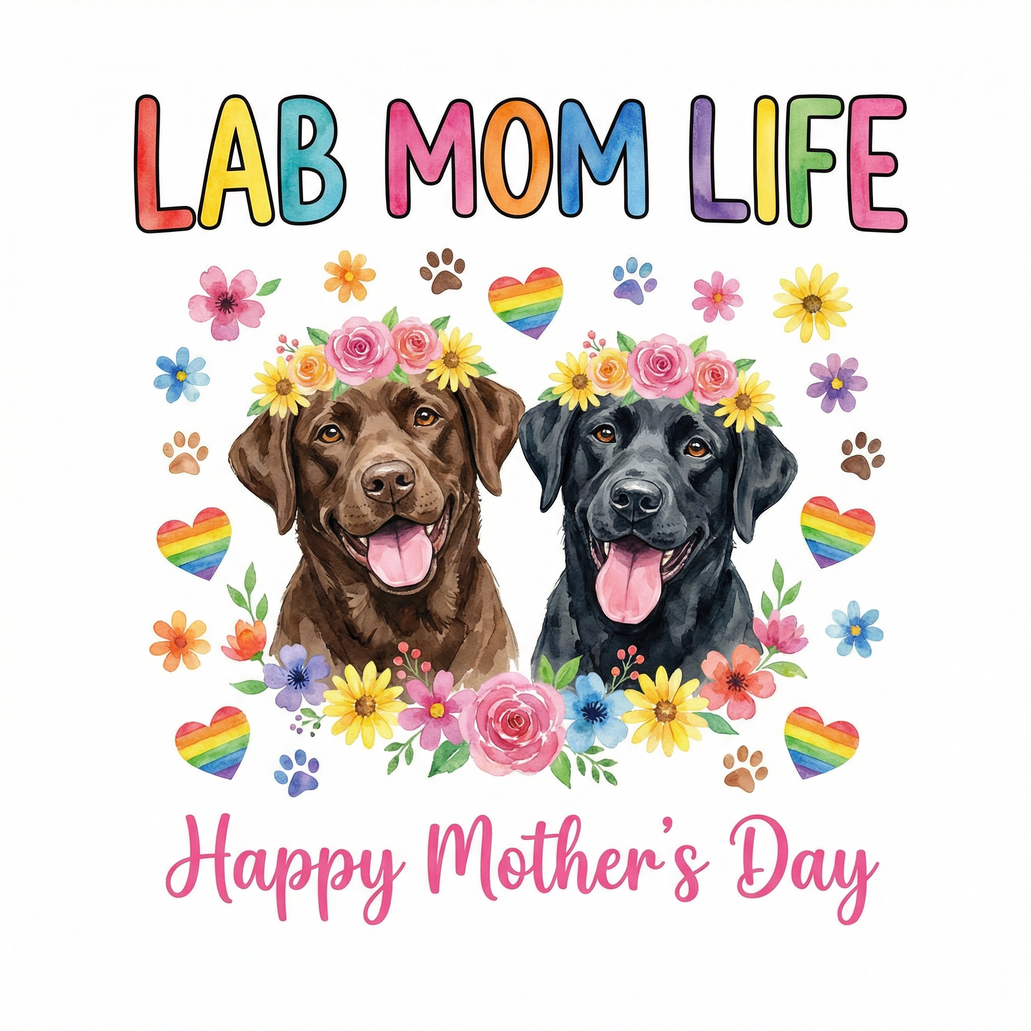 Lab Mom Life Tee