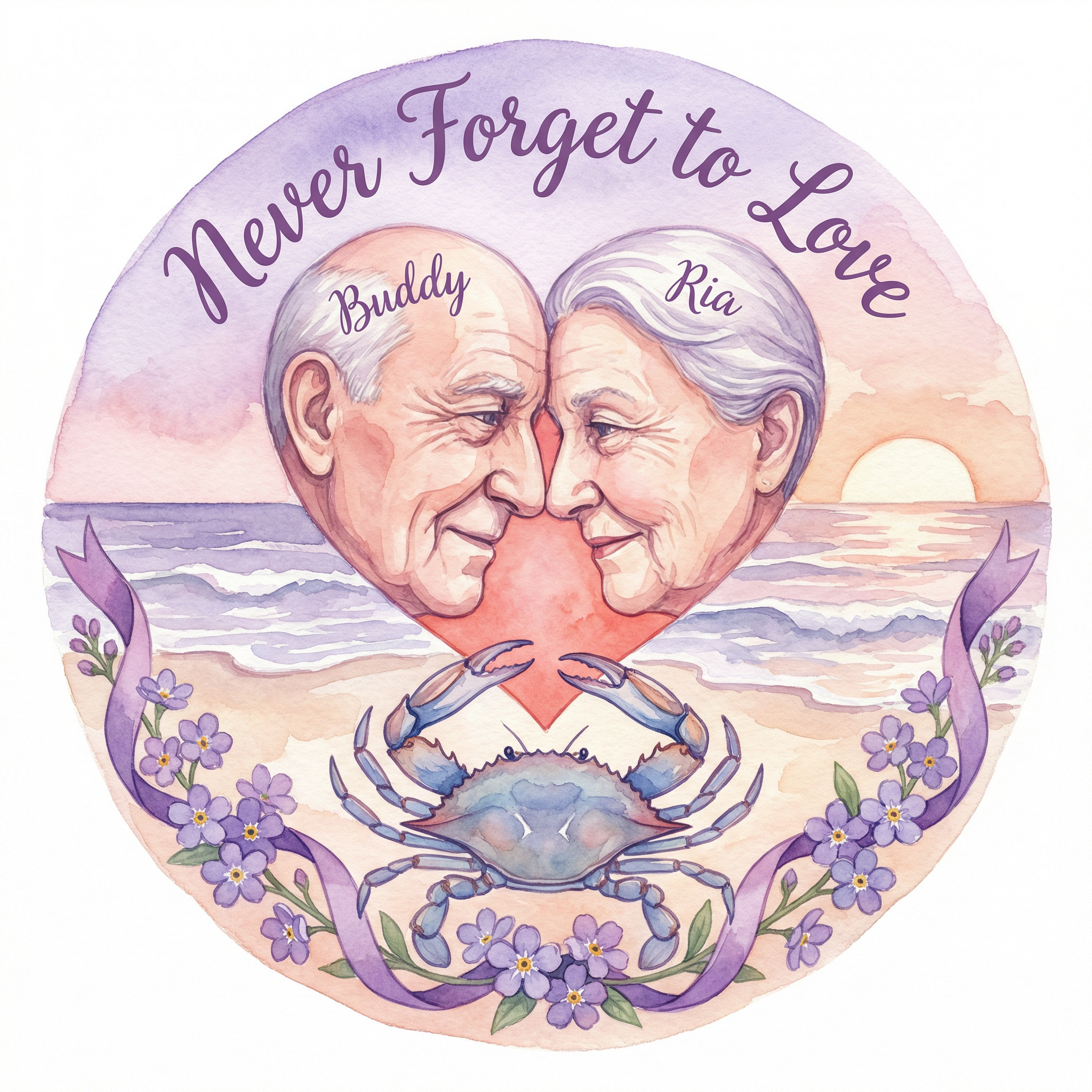 Never Forget to Love - Dementia Awareness Tee