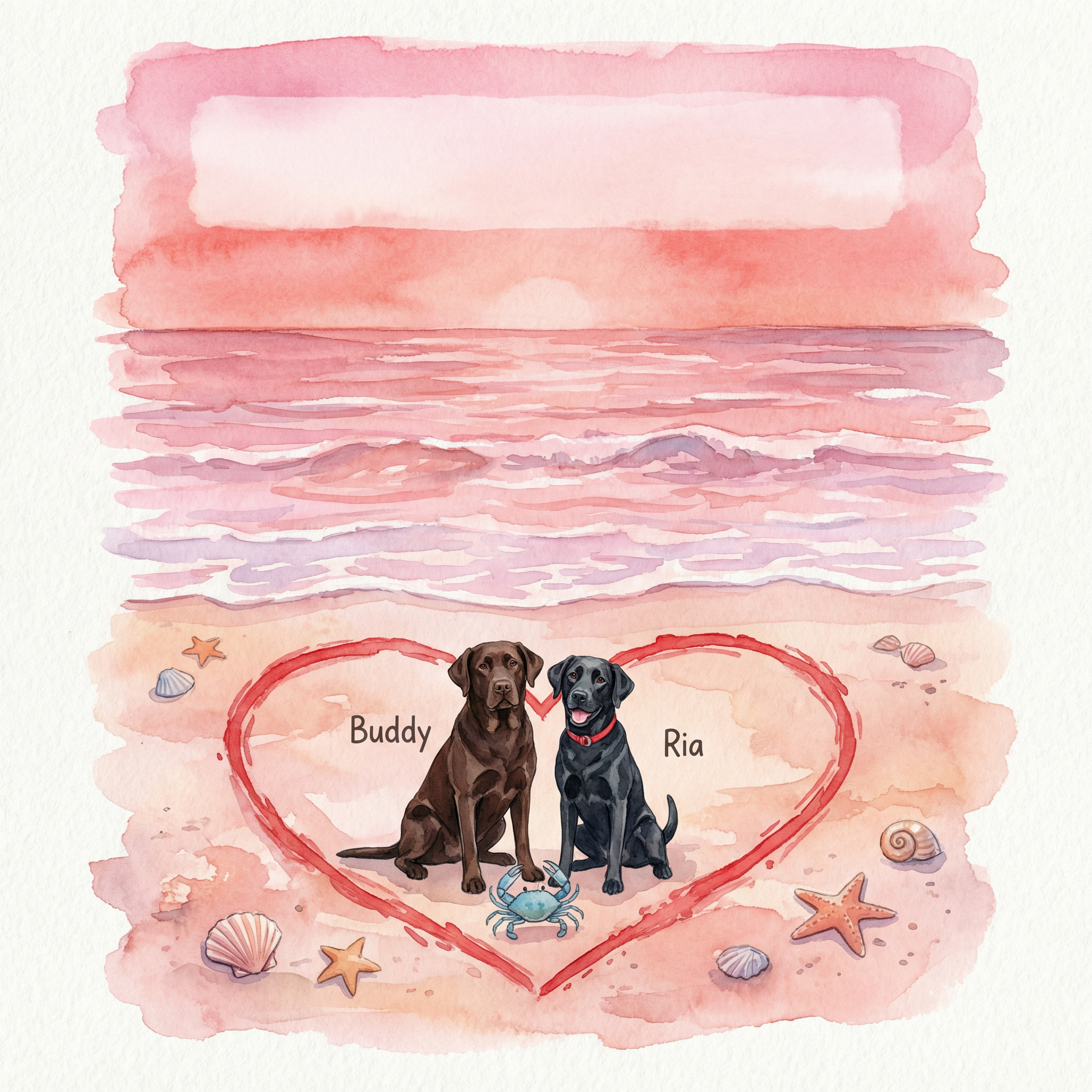 Beach Love Valentine's Tee