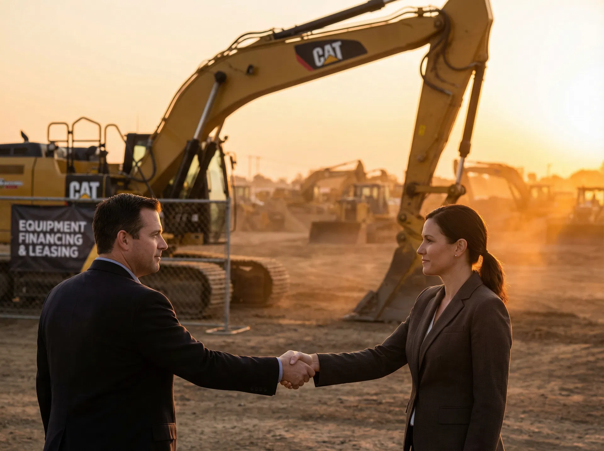 KL Leasing team discussing equipment financing solutions with a business client