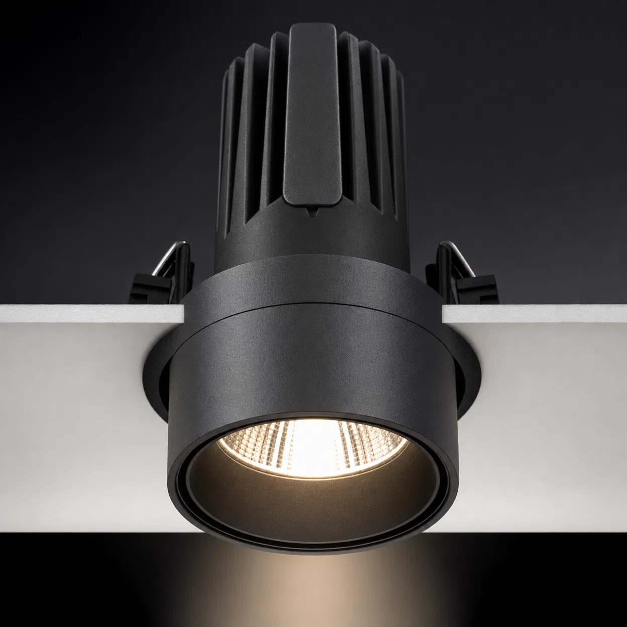 LED architectural downlight close-up