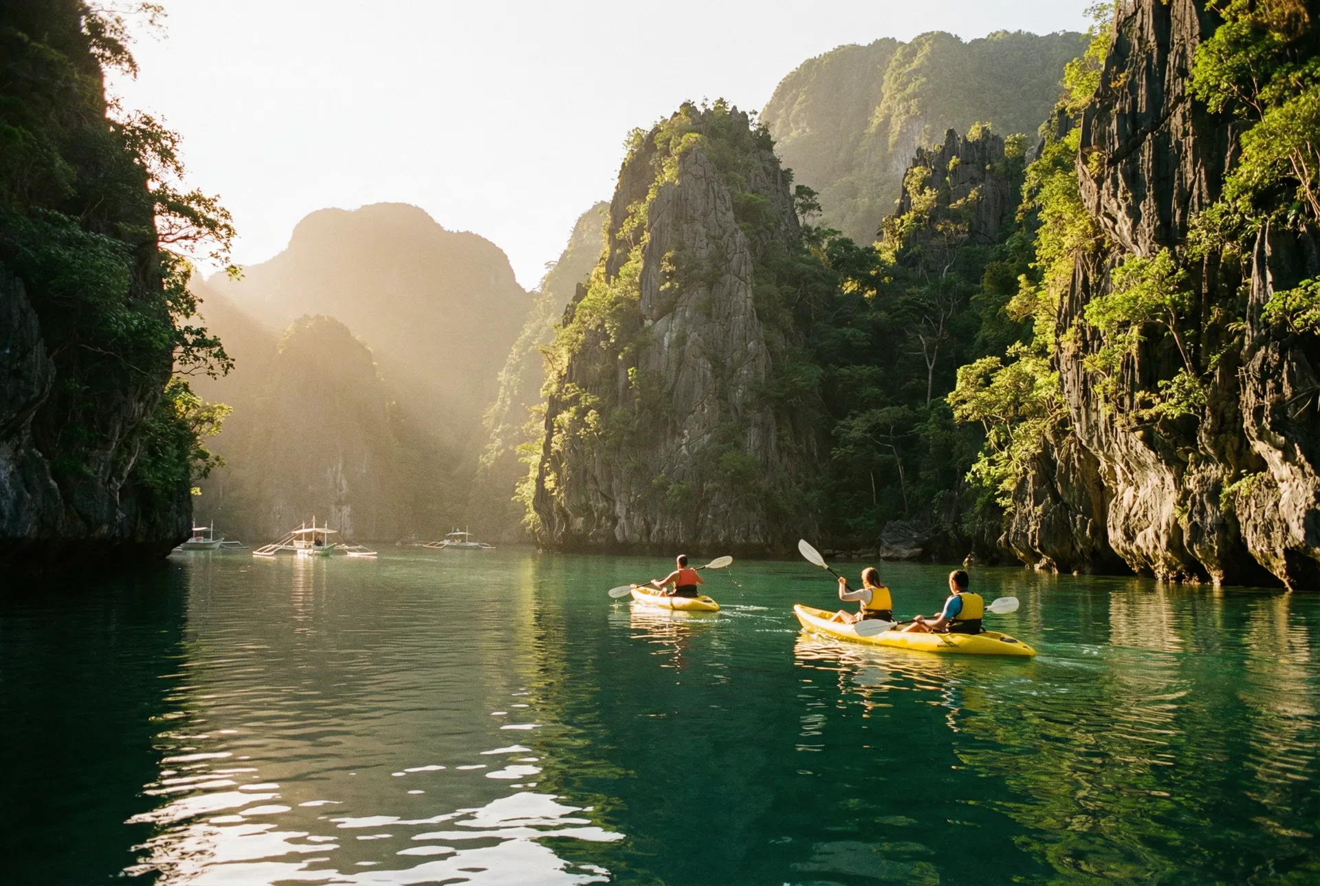 Kayaking Through Limestone Lagoons