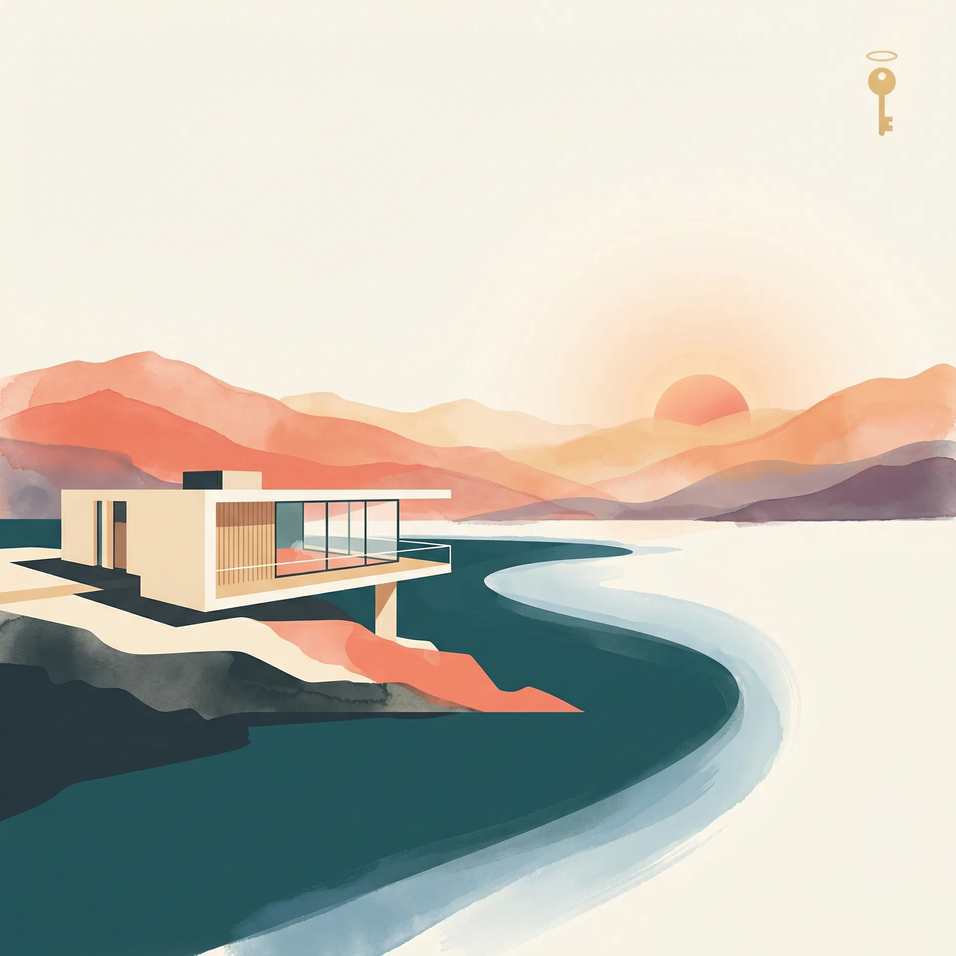 Propriété au bord du lac Léman