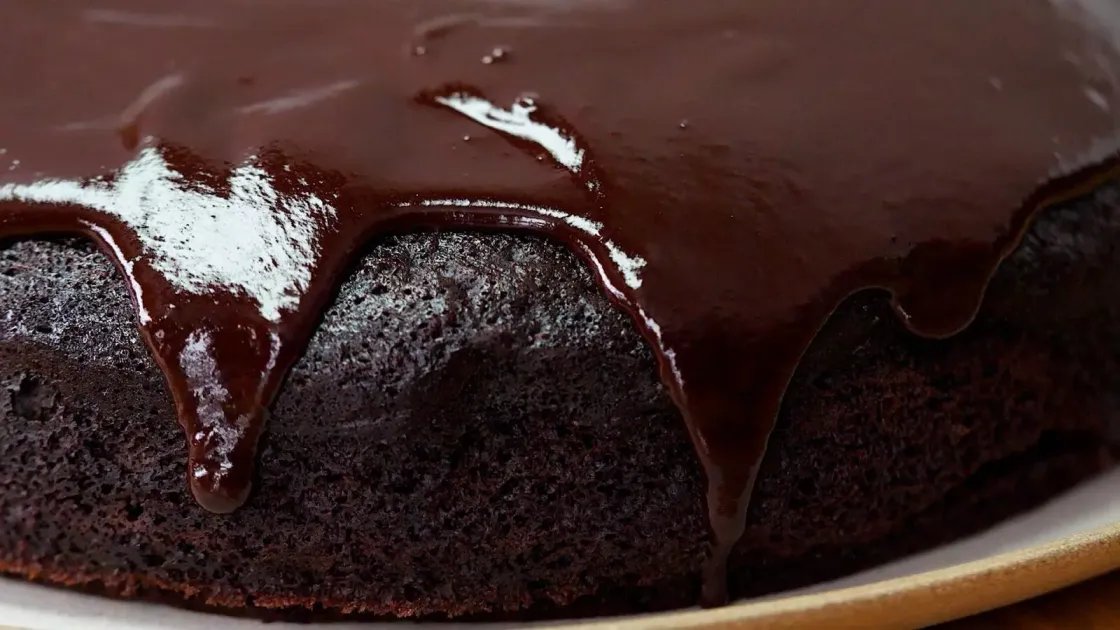 Anna Jones' Dark Fudgy Cake — a plant-based British recipe by BOSH!