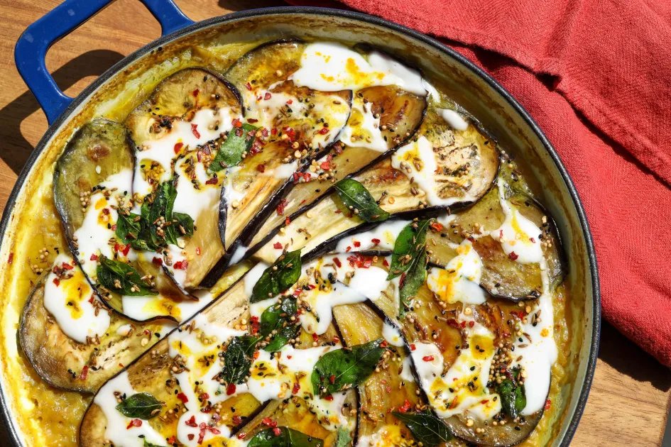 Baked Aubergine Dal