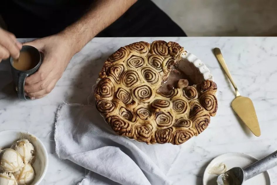 Banoffee Chocolate Swirl Pie — a plant-based British recipe by BOSH!