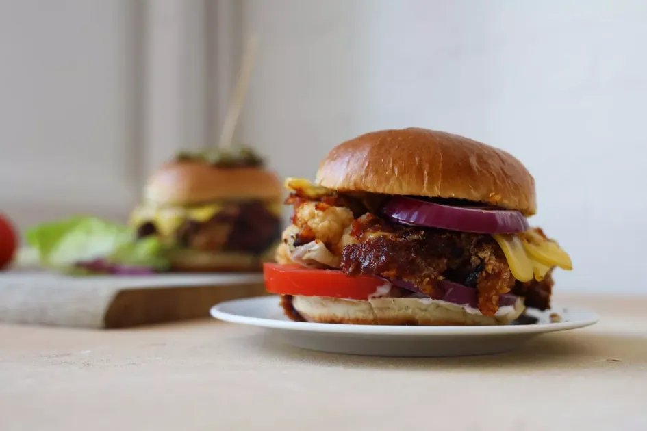 BBQ Cauliflower Burger — a plant-based American recipe by BOSH!