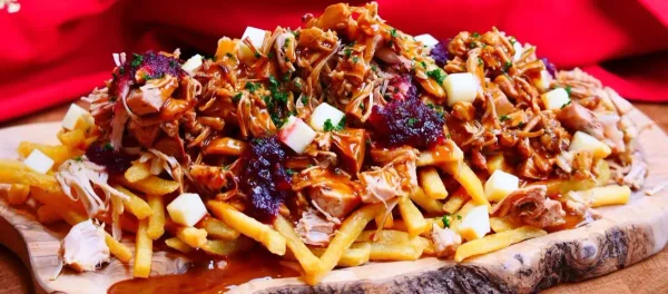 BBQ Jackfruit Loaded Fries