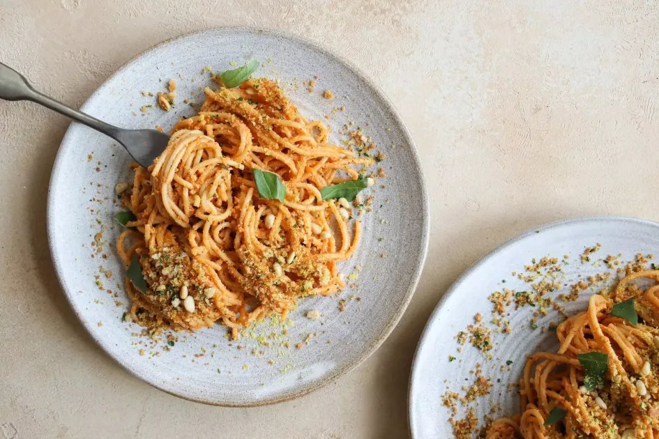 Best Homemade Red Pesto Pasta