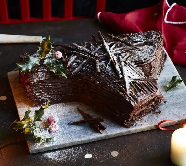 Big Bosh Yule Log — a plant-based British recipe by BOSH!