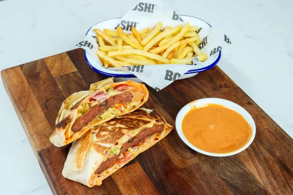 Big Mac Crunchwraps — a plant-based American recipe by BOSH!