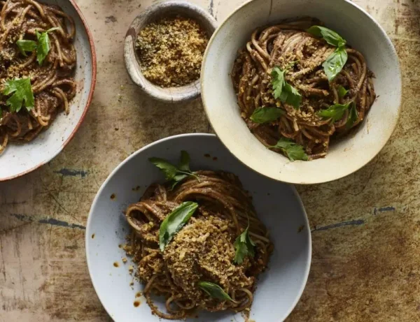 Black Olive Pesto Pasta