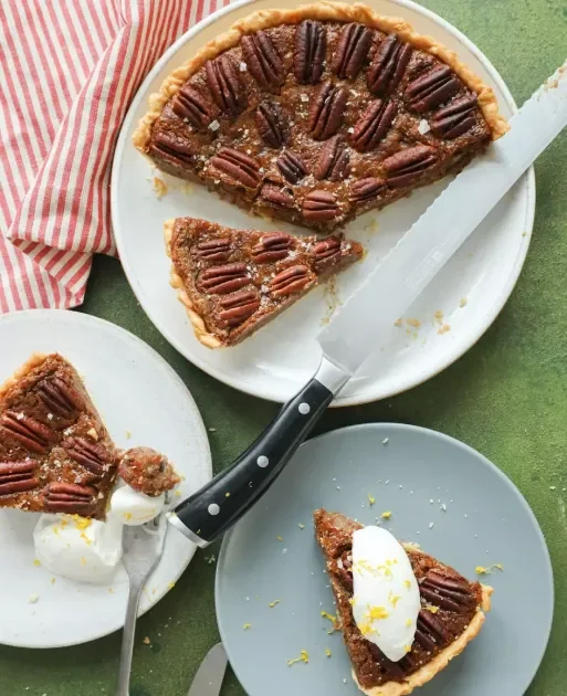 Boozy Brown Butter Pecan Pie