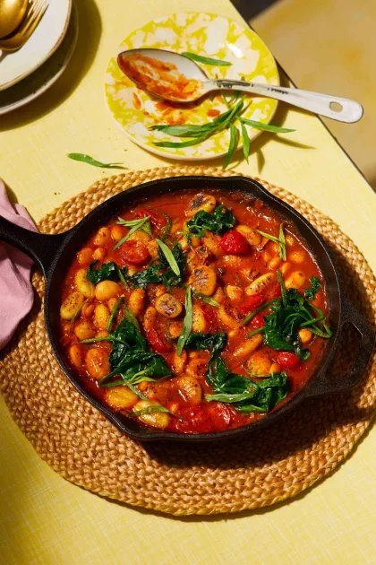 Gnocchi, Tarragon and Butterbean Cassoulet — a plant-based Italian recipe by BOSH!